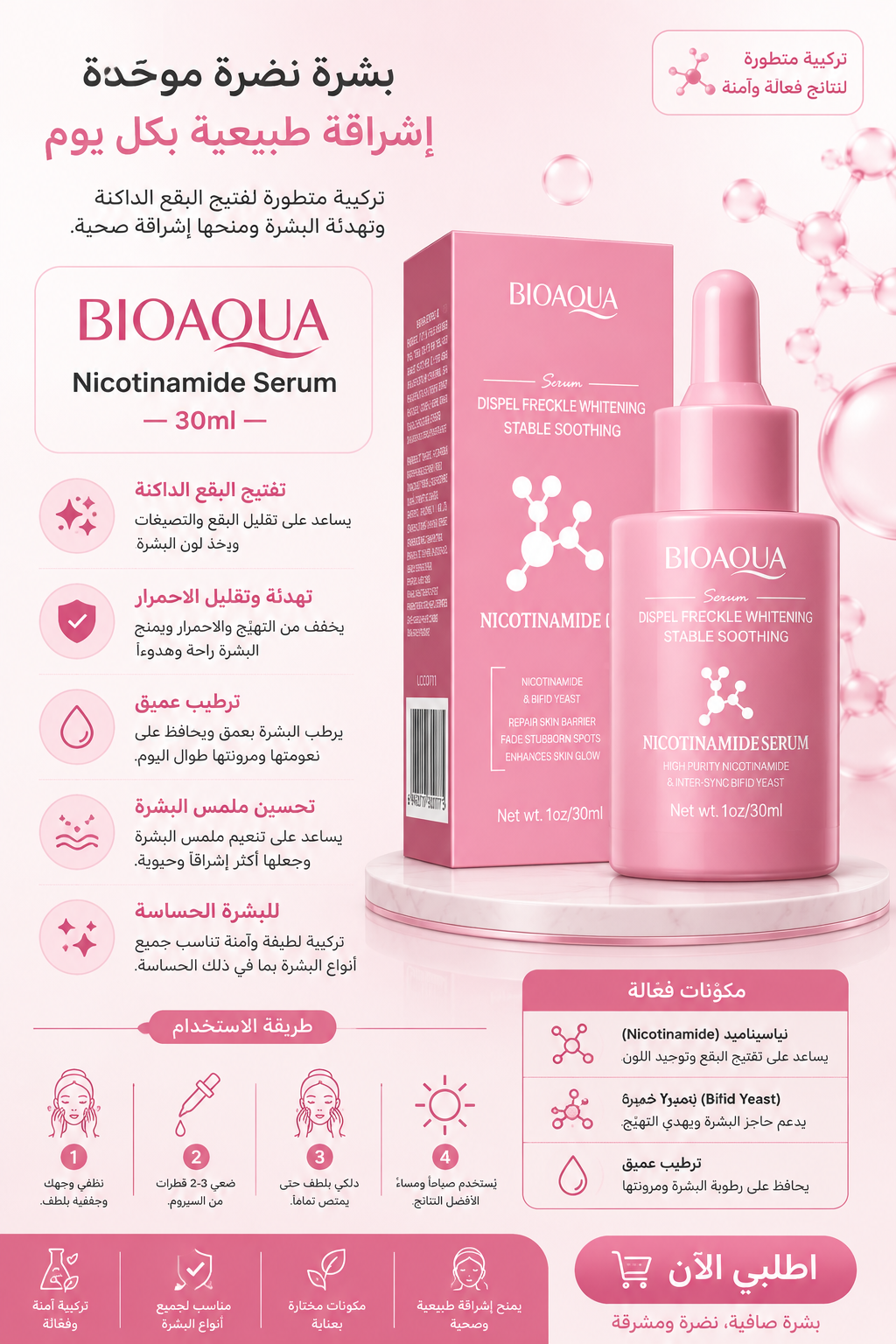 BIOAQUA Nicotinamide Serum — 30ml