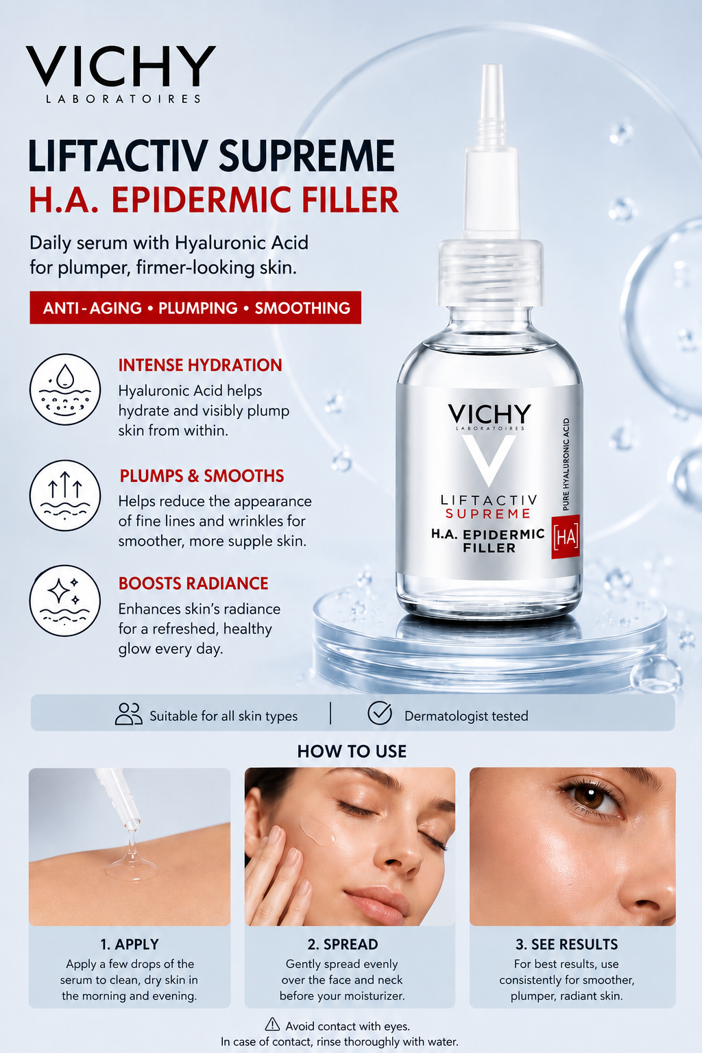 VICHY LIFTACTIV SUPREME – H.A. Epidermic Filler | 30 ml