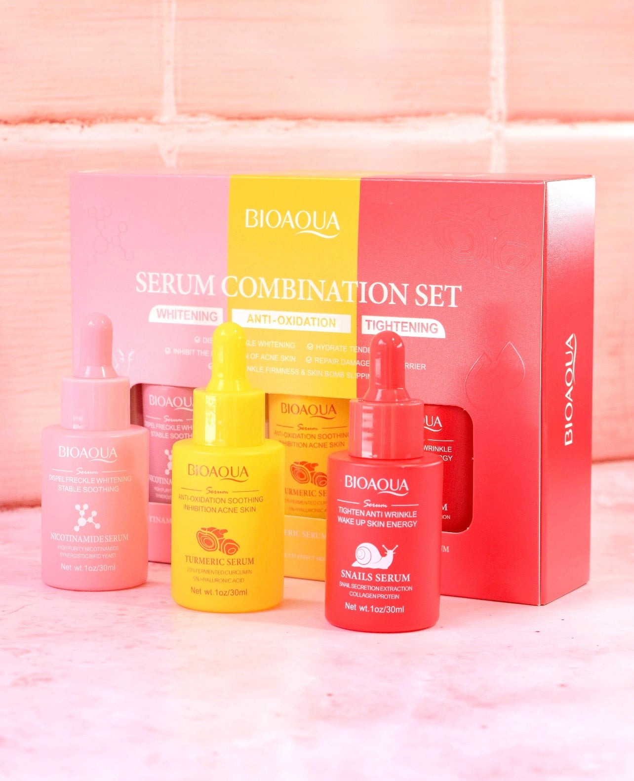 BIOAQUA — Serum Combination Set Whitening / Anti-Oxidation / Tightening