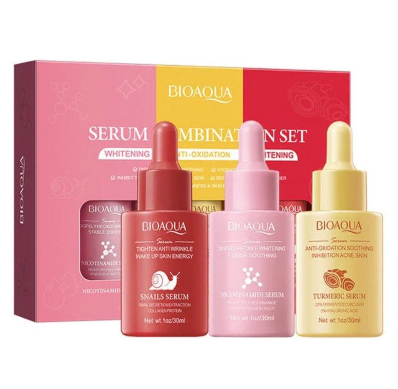 BIOAQUA — Serum Combination Set Whitening / Anti-Oxidation / Tightening