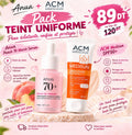 Pack Teint Uniforme : Anua Peach 70 Niacin Serum + ACM Medisun SPF50+