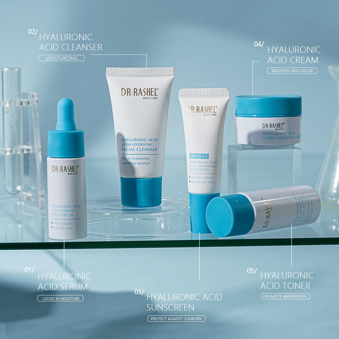 DR.RASHEL — Hyaluronic Acid Ultra Hydrating Skin Care Travel Set