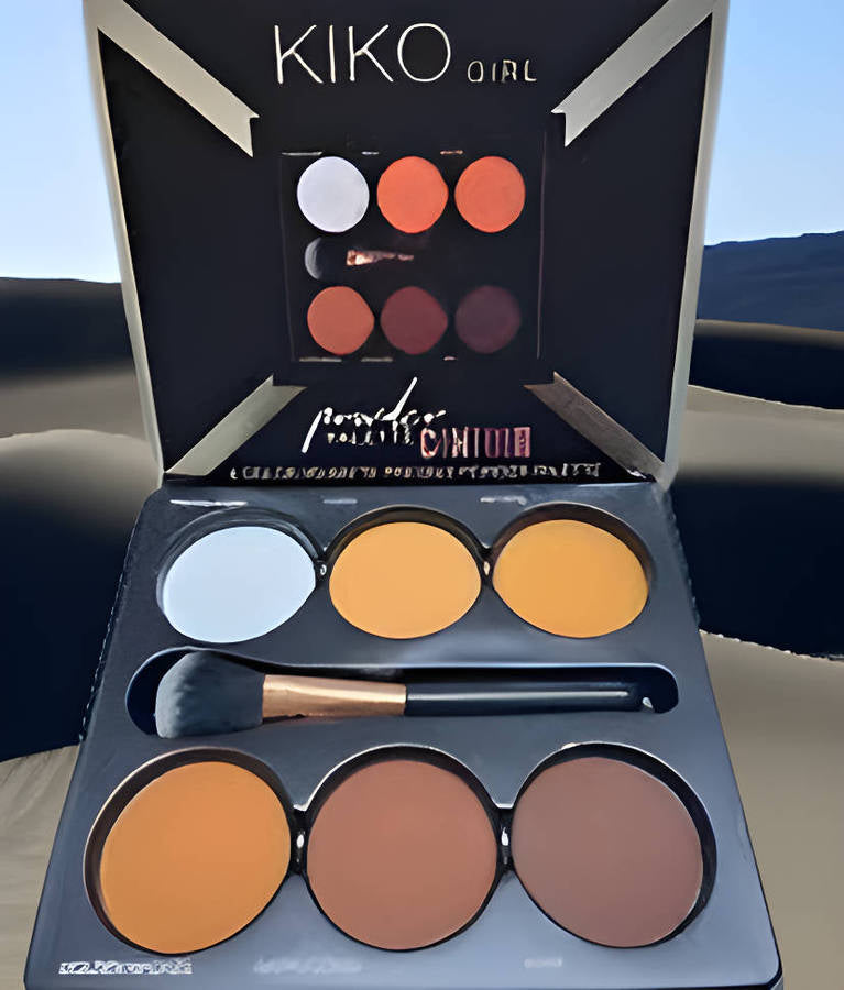KIKO Palette de Poudre Compacte HD Matte – 6 Teintes