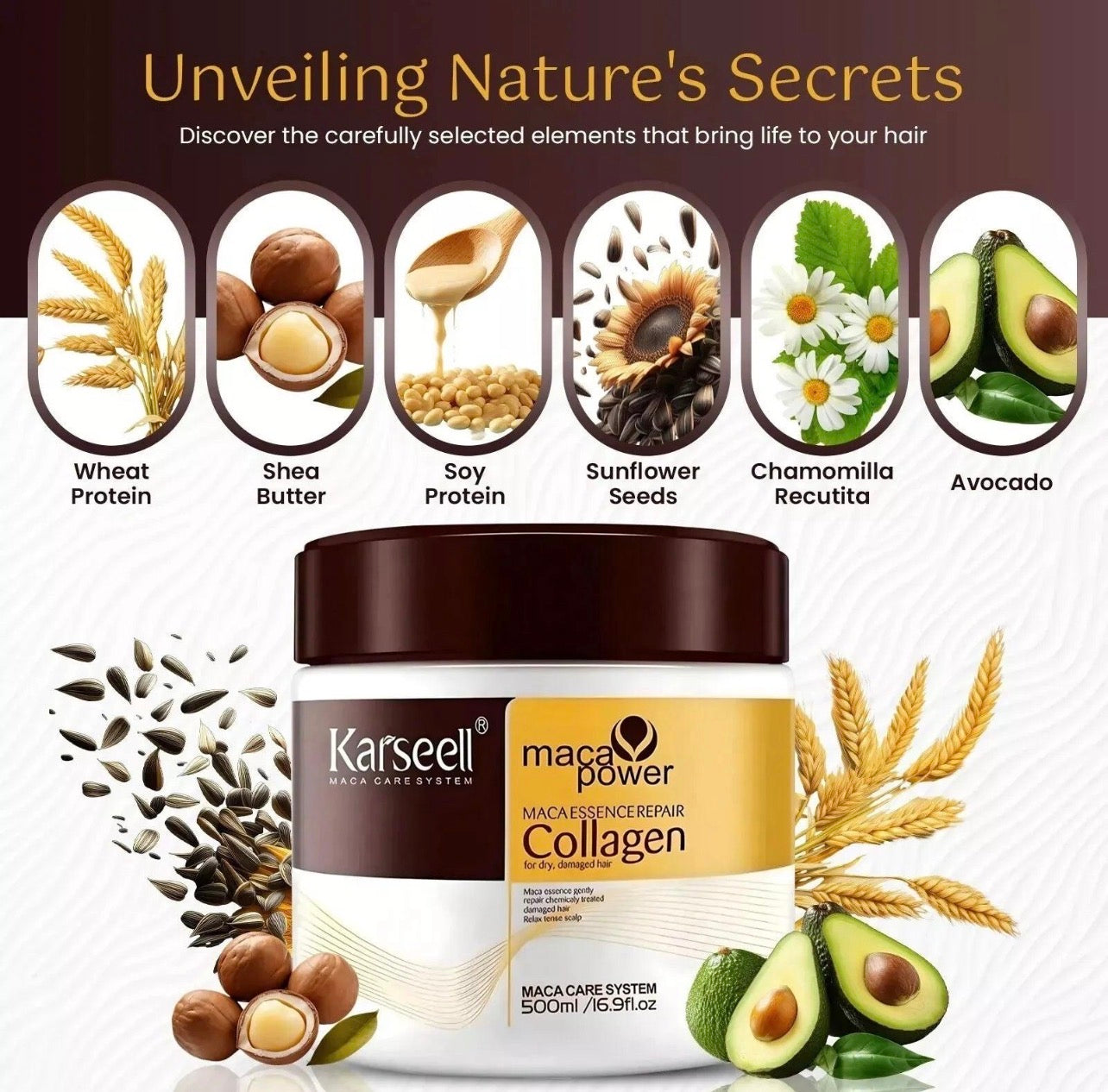 Karseell – Collagen Hair Mask / Natural Herbal Extracts
