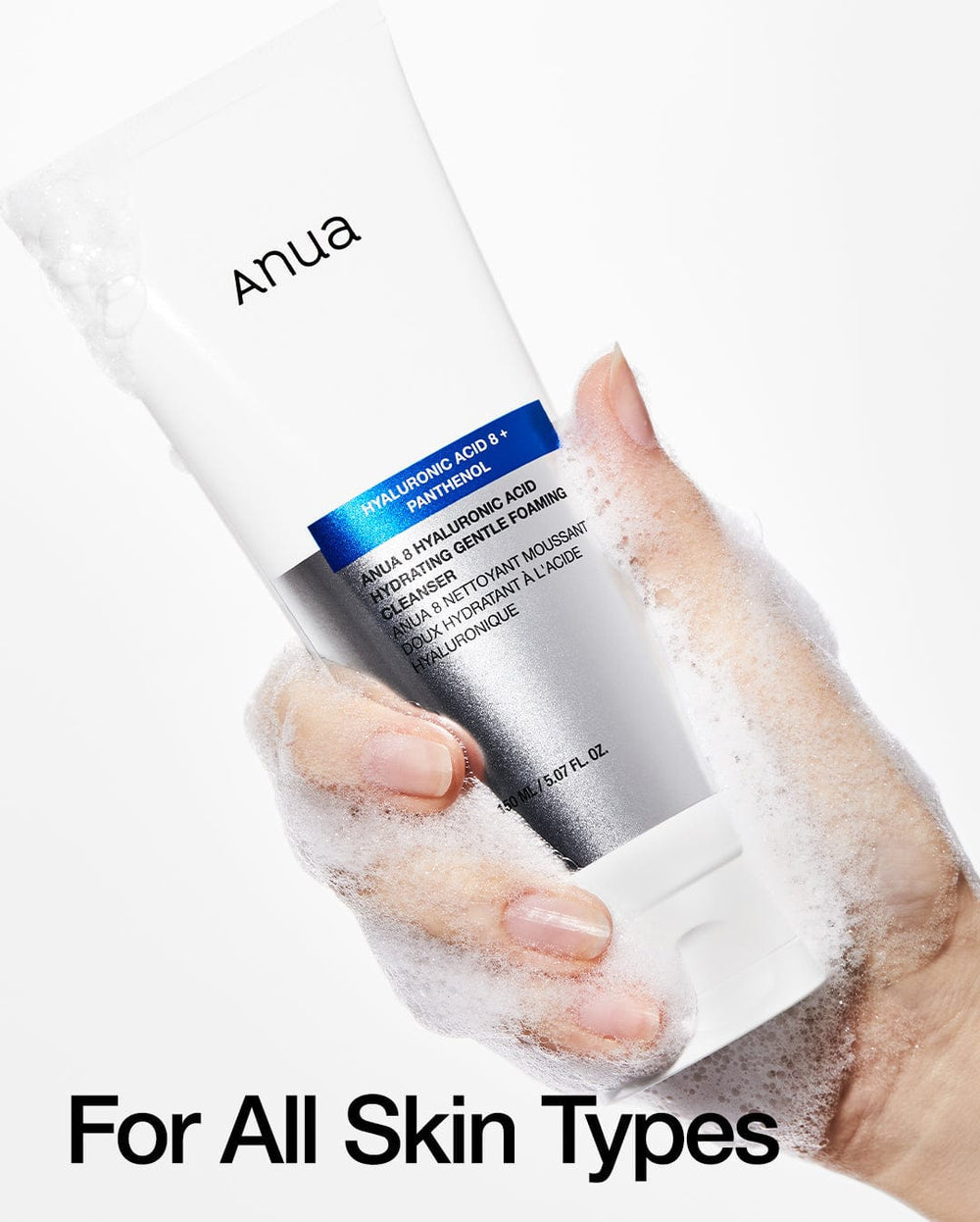 Anua 8 Hyaluronic Acid Hydrating Gentle Foaming Cleanser — 150 ml