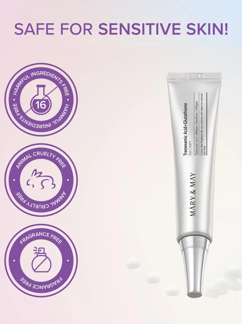 Mary & May Tranexamic Acid + Glutathione Eye Cream — 30 g