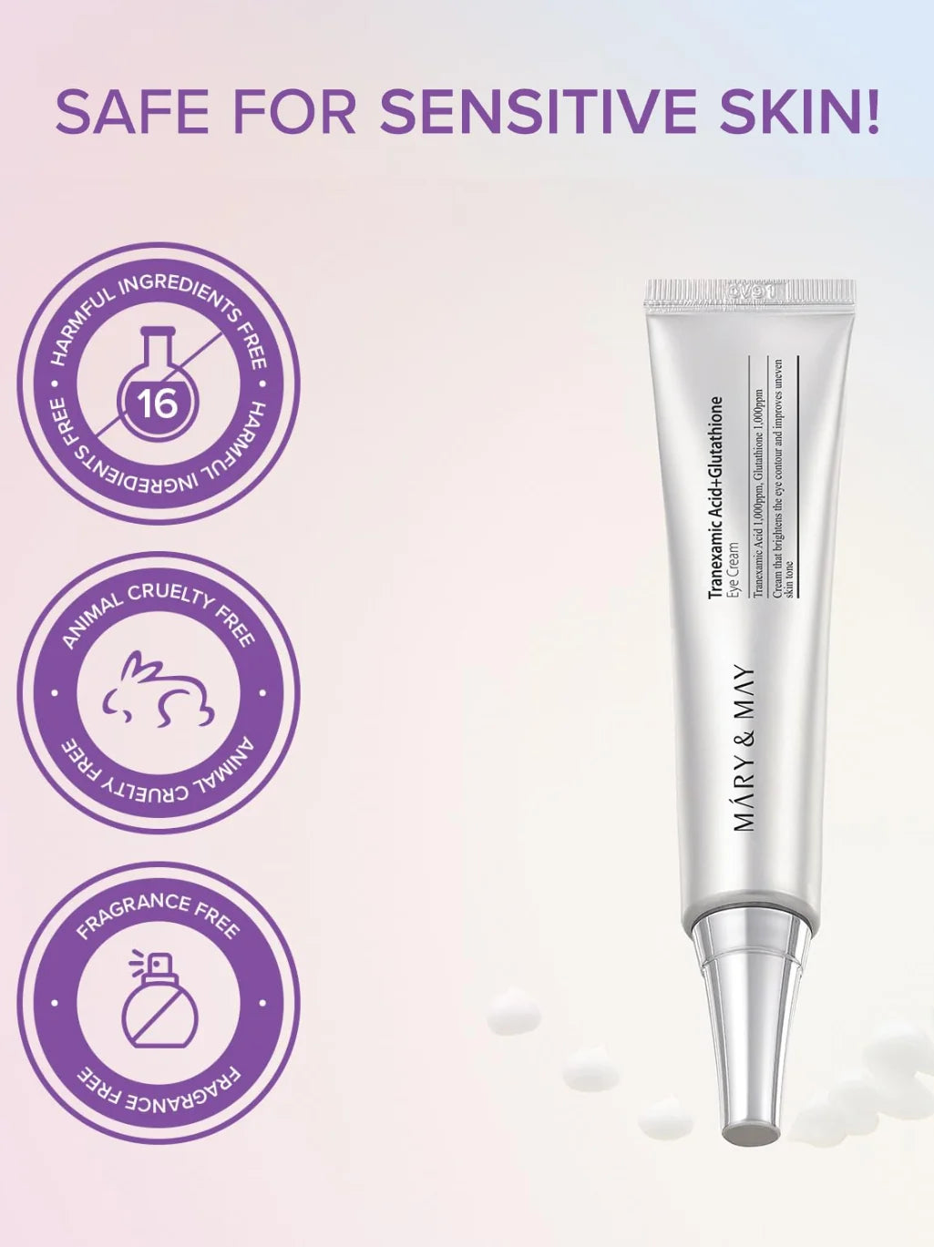 Mary & May Tranexamic Acid + Glutathione Eye Cream — 30 g