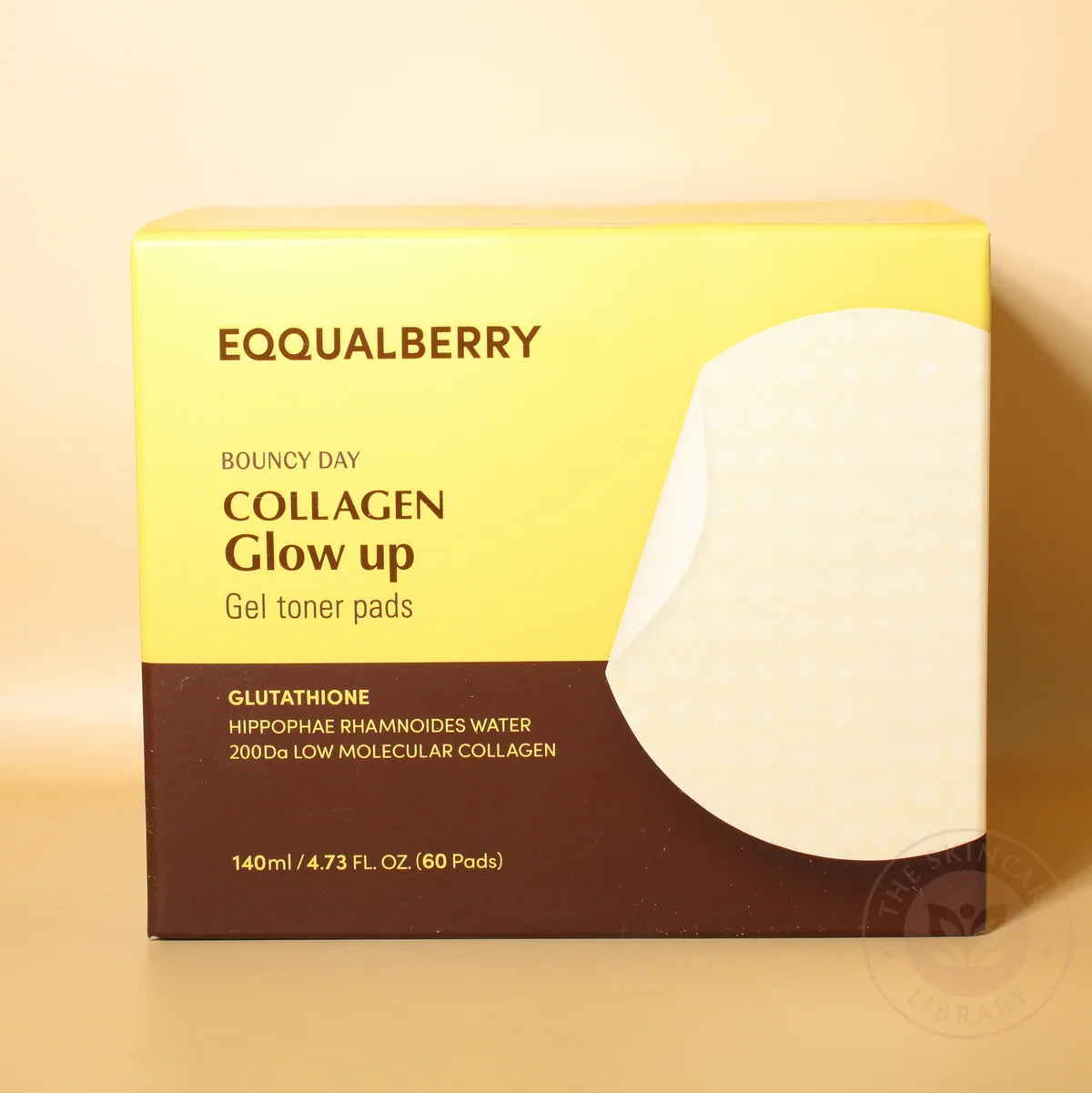 EQQUALBERRY – Bouncy Day Collagen Glow Up Gel Toner Pads (60 Pads)