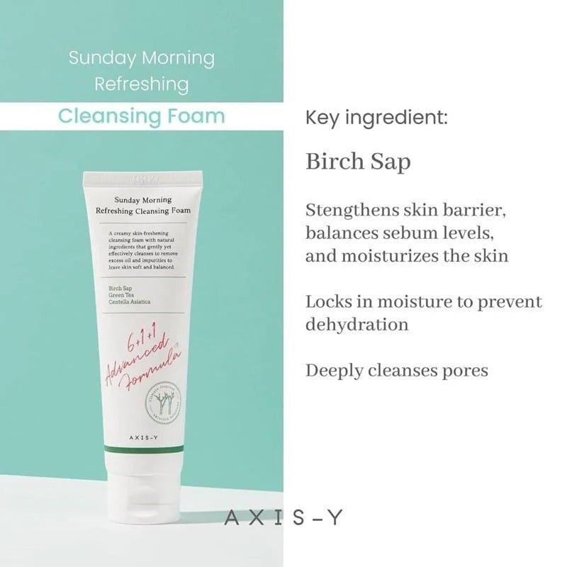 AXIS-Y – Sunday Morning Refreshing Cleansing Foam | 120 ml