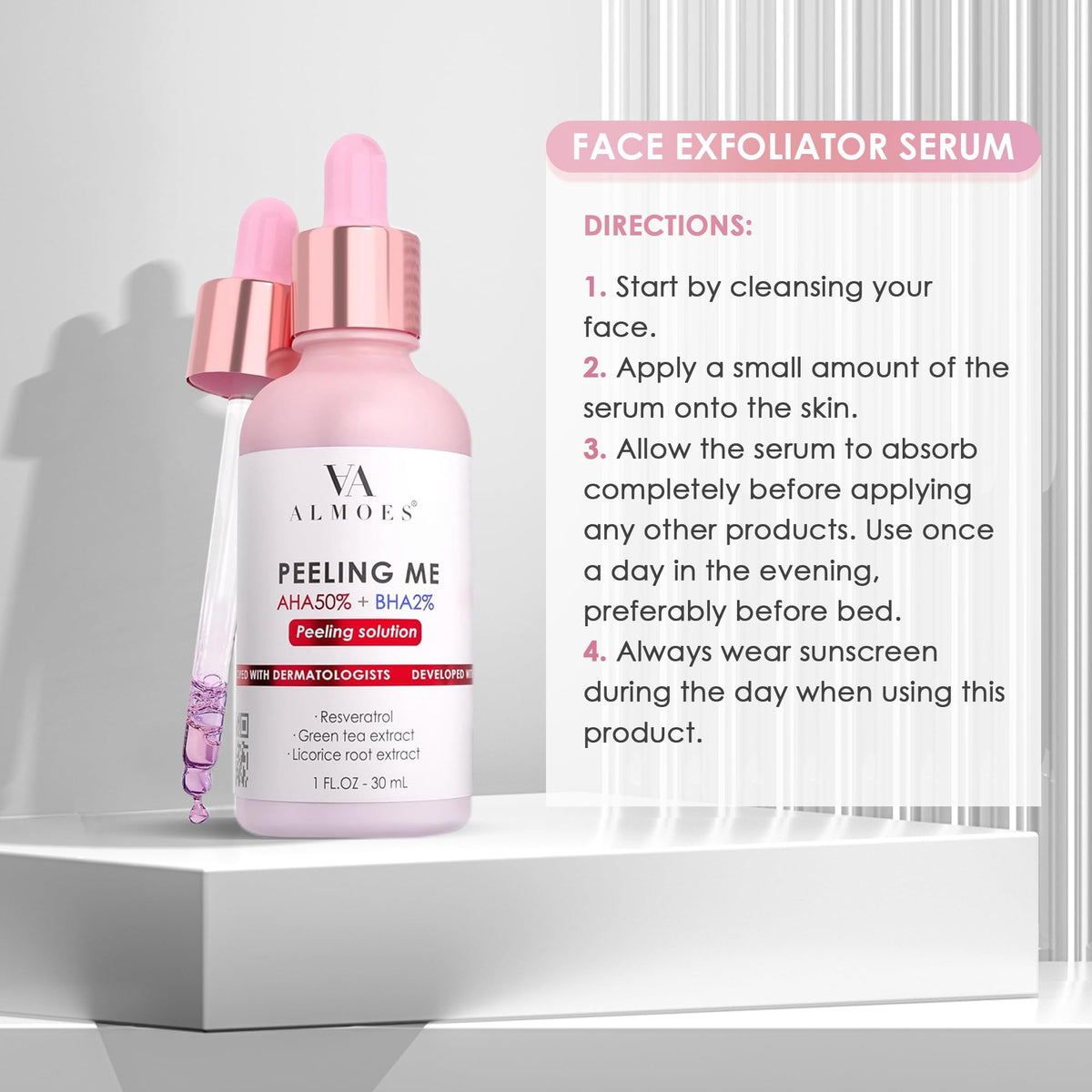 VA ALMOES Peeling Me AHA 50% + BHA 2% — 30ml