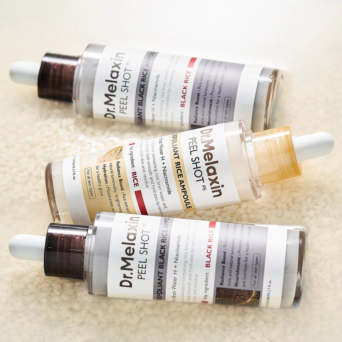 Dr.Melaxin Peel Shot Exfoliating Black Rice Ampoule — 80 ml