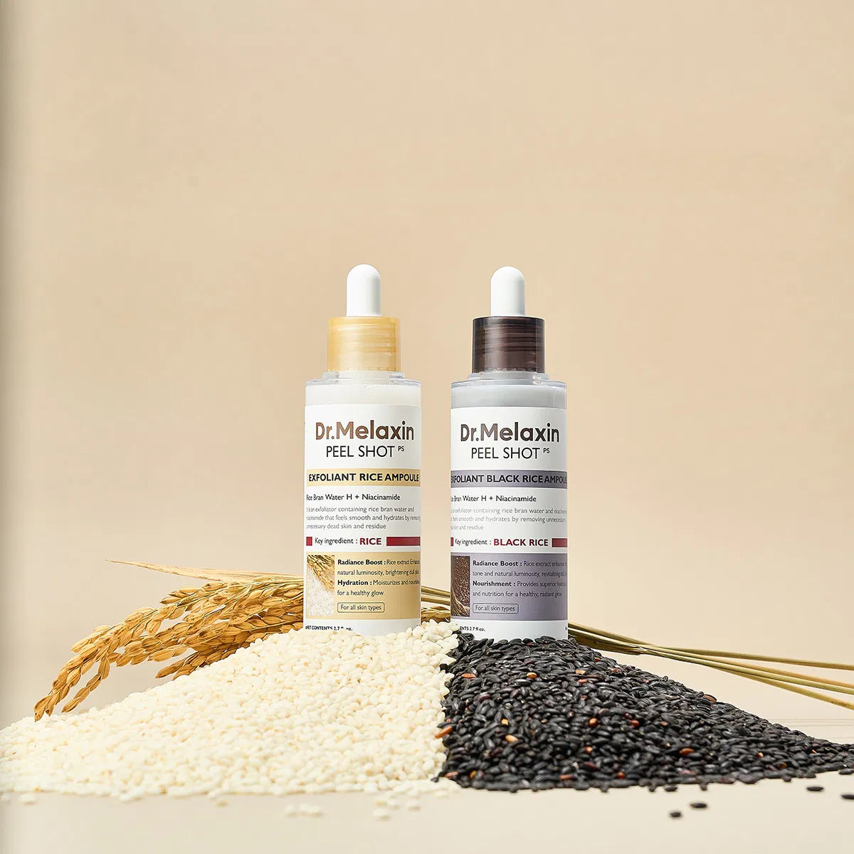 Dr.Melaxin Peel Shot Exfoliating Black Rice Ampoule — 80 ml