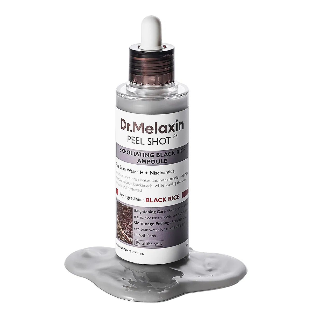 Dr.Melaxin Peel Shot Exfoliating Black Rice Ampoule — 80 ml