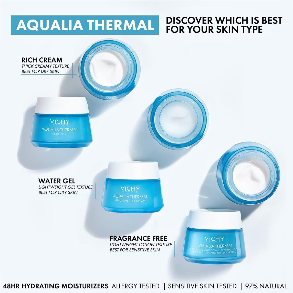VICHY AQUALIA THERMAL – Crème Réhydratante Riche 50 ml