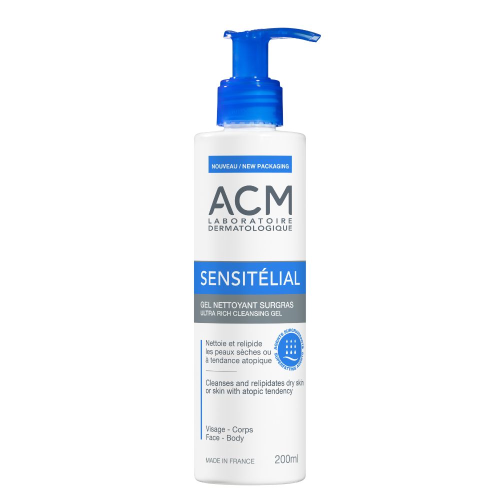 ACM Sensitélial Gel Nettoyant Surgras — 200 ml