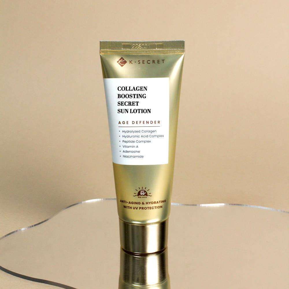 K-SECRET Collagen Boosting Secret Sun Lotion — 60 ml SPF50+ PA++++