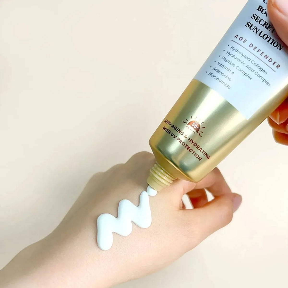 K-SECRET Collagen Boosting Secret Sun Lotion — 60 ml SPF50+ PA++++