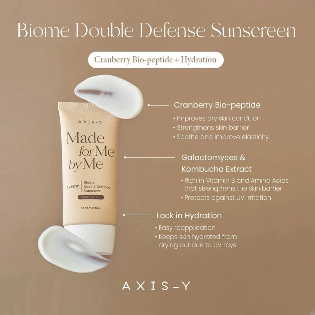 AXIS-Y ay&me Biome Double Defense Sunscreen SPF50+ PA++++ – 50ml