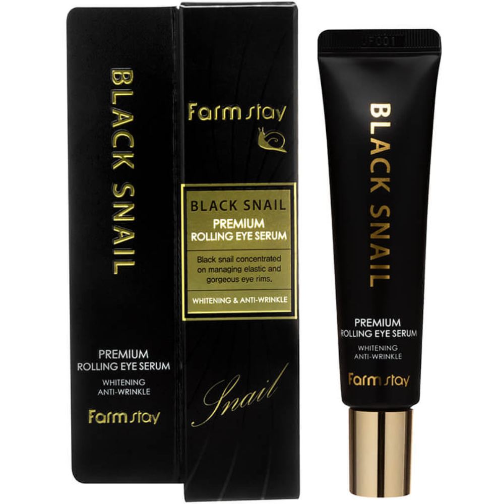 Farmstay Black Snail Premium Rolling Eye Serum – 25ml