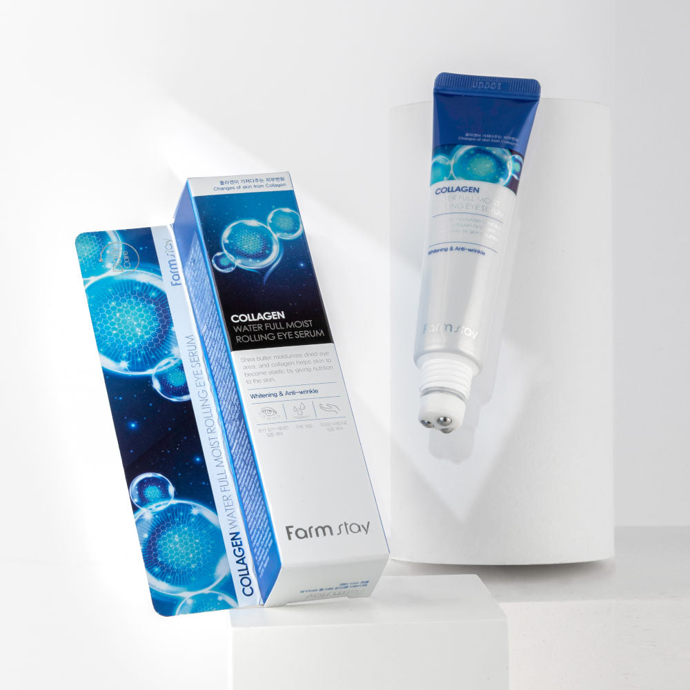 Farmstay Collagen Water Full Moist Rolling Eye Serum – 25ml