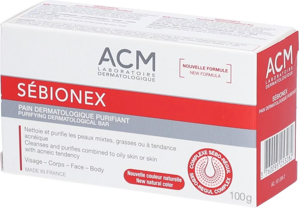 ACM SÉBIONEX – Pain Dermatologique Purifiant 100 g