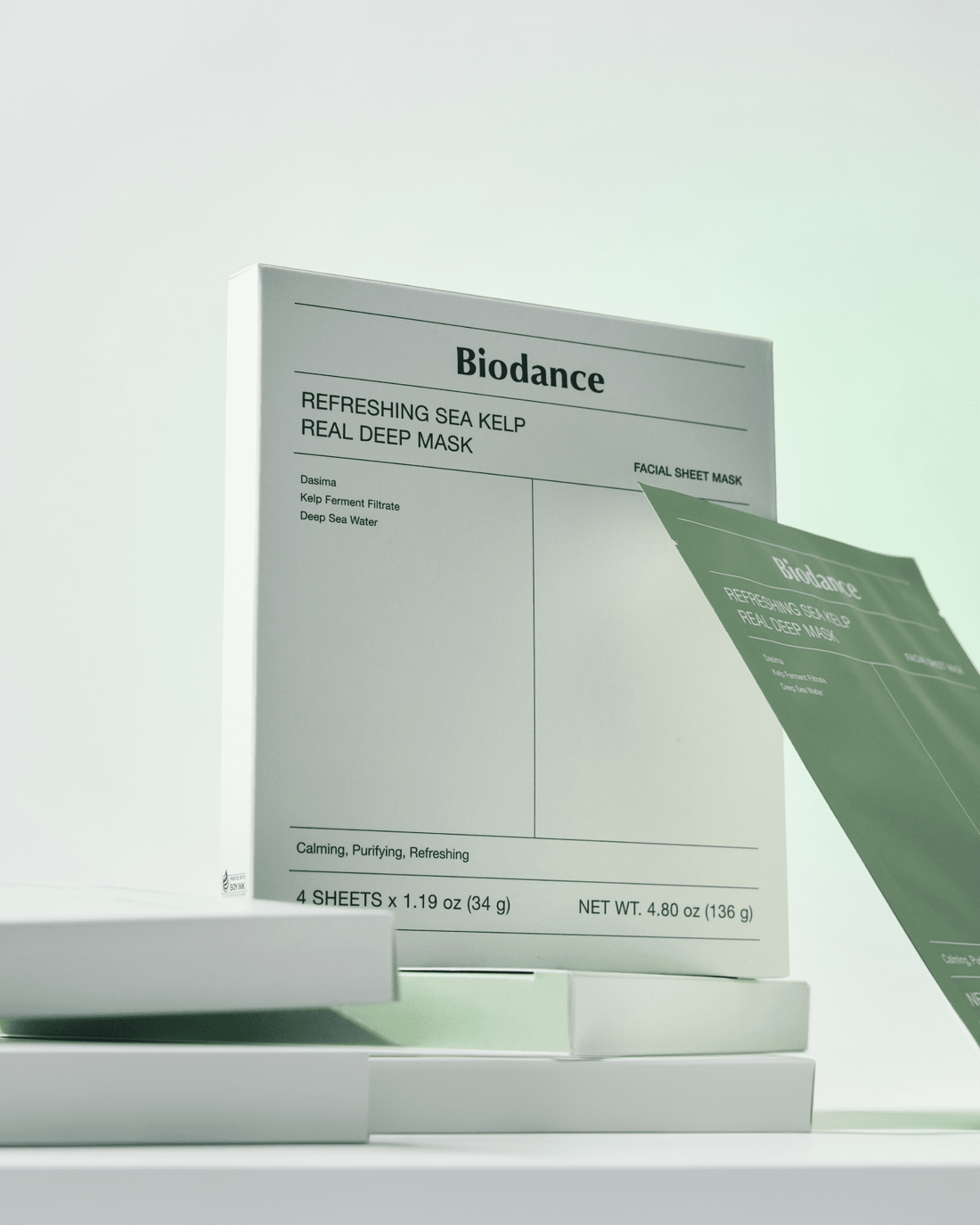 BIODANCE – Refreshing Sea Kelp Real Deep Mask (4 pièces)