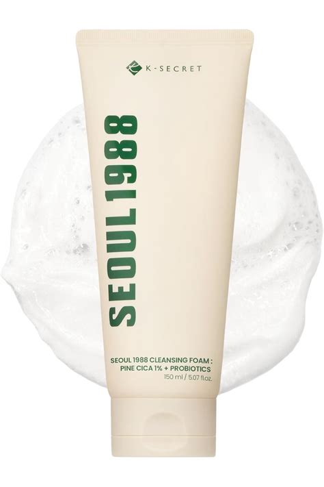 K-SECRET SEOUL 1988 Cleansing Foam – Pine Cica 1% + Probiotics