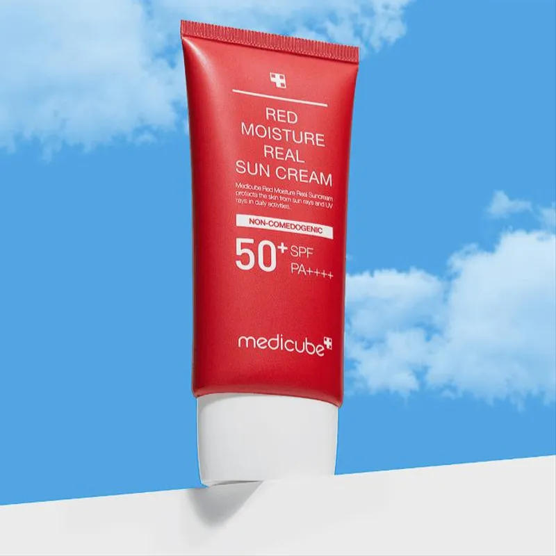 Medicube – Red Moisture Real Sun Cream SPF50+ PA++++