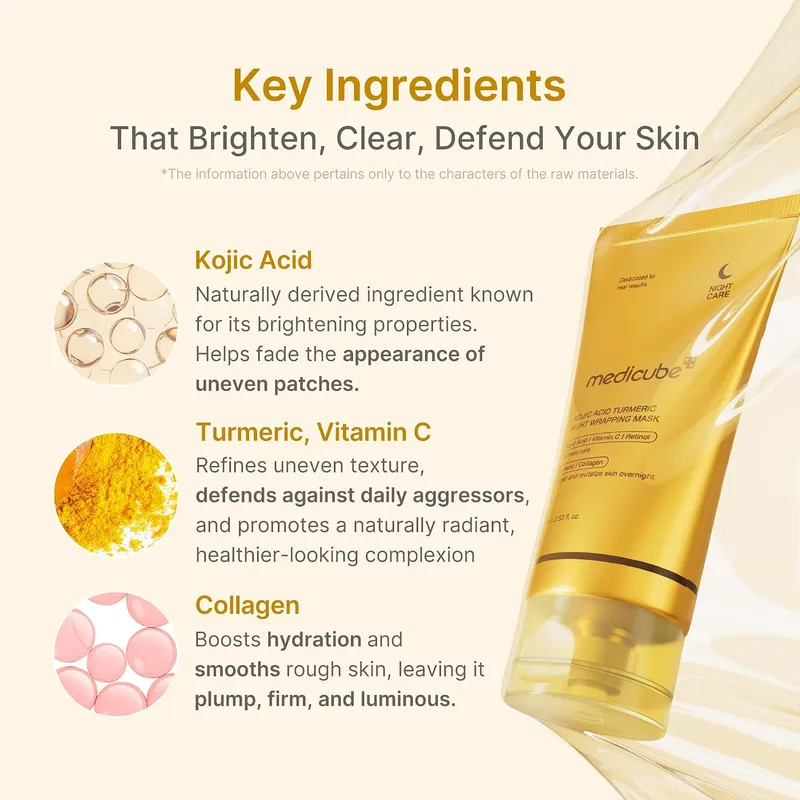 Medicube – Kojic Acid Turmeric Night Wrapping Mask