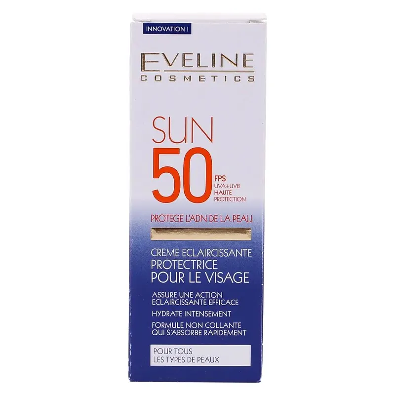 Eveline Cosmetics – Sun 50 Crème Éclaircissante Protectrice