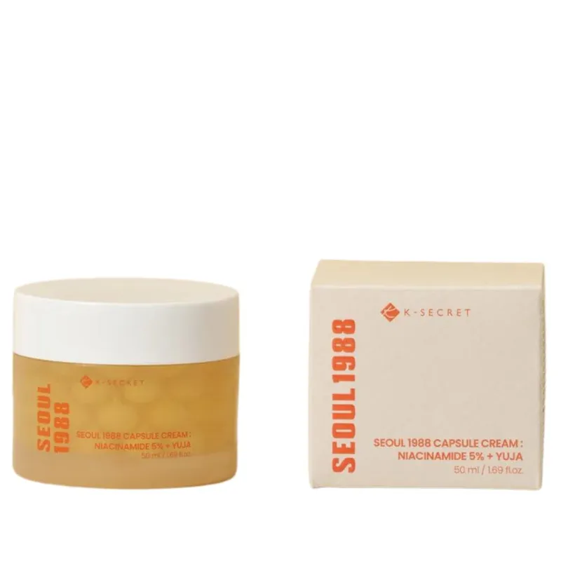 K-SECRET – SEOUL 1988 Capsule Cream : Niacinamide 5% + Yuja