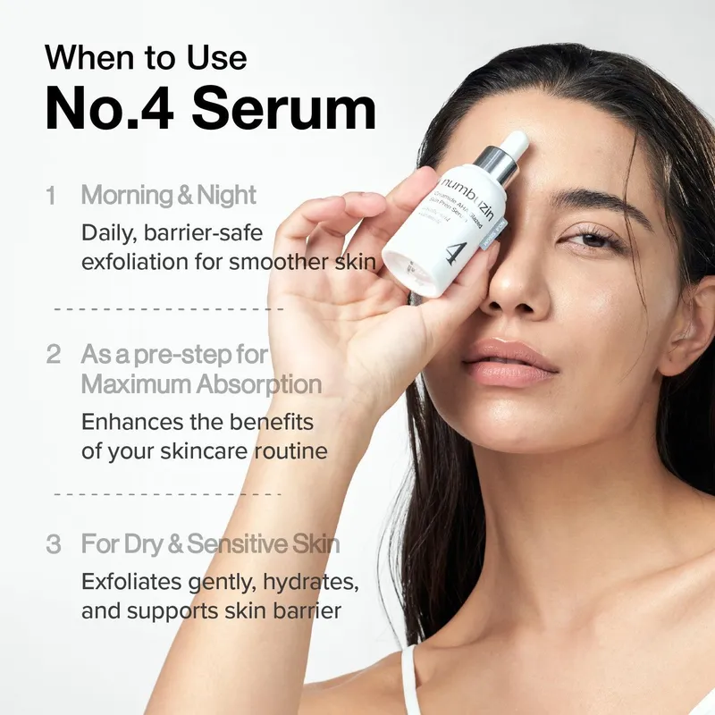 numbuzin – No.4 Ceramide AHA Glazed Skin Prep Serum