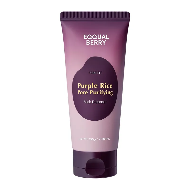 EQQUALBERRY – Purple Rice Pore Purifying / Sea-Silt Clay Pack Cleanser