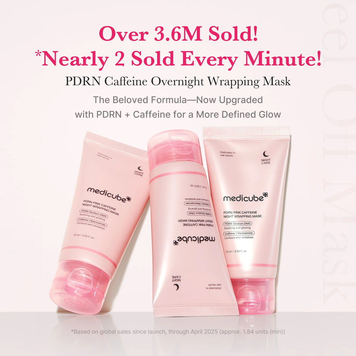 Medicube PDRN Pink Caffeine Night Wrapping Mask – 75 ml