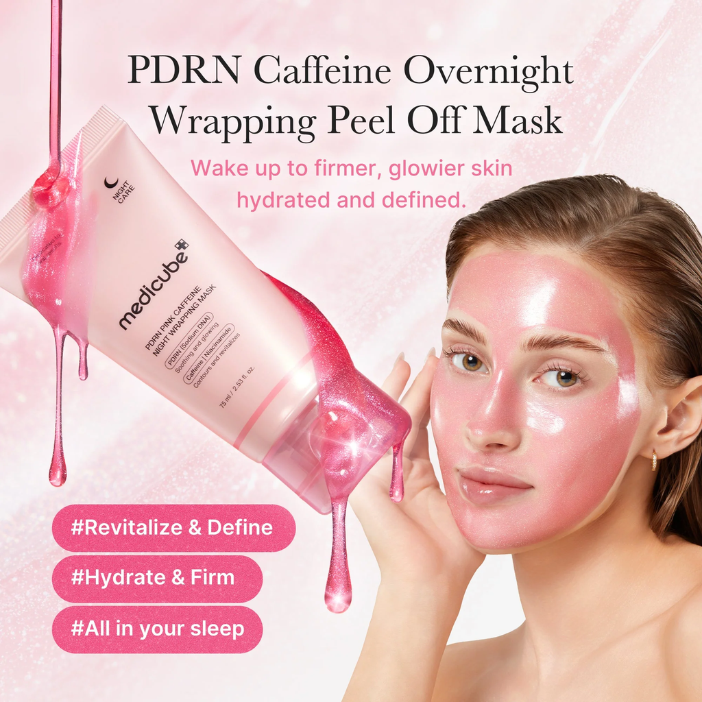 Medicube PDRN Pink Caffeine Night Wrapping Mask – 75 ml