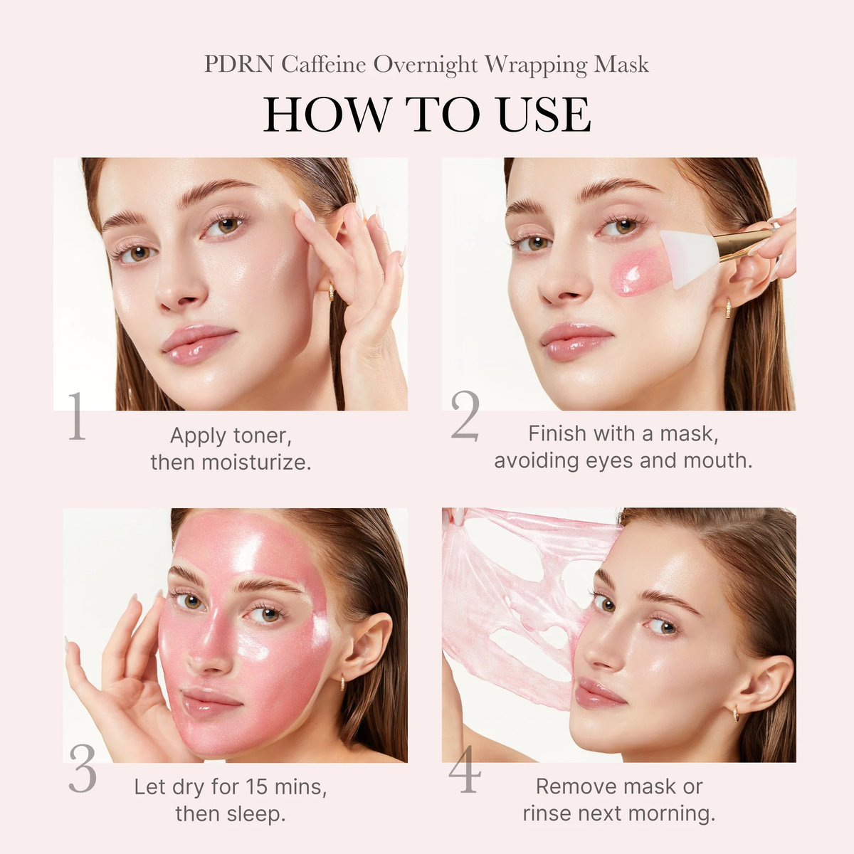 Medicube PDRN Pink Caffeine Night Wrapping Mask – 75 ml