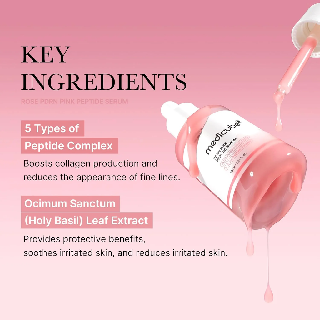 MEDICUBE COLLAGEN PDRN PINK PEPTIDE SERUM 30ML.